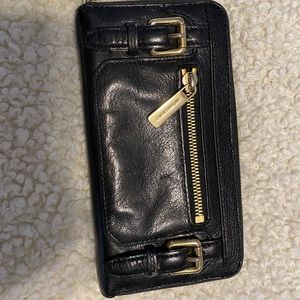 Michael kors black leather wallet
